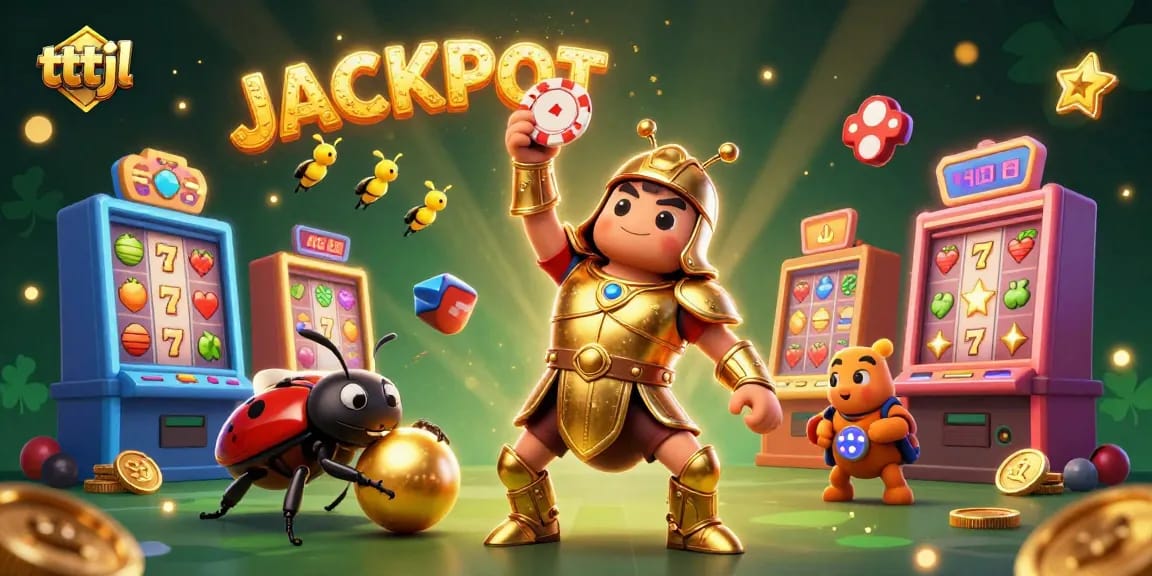 Play slots with tttjl's winning characters and vibrant 3D gaming atmosphere.