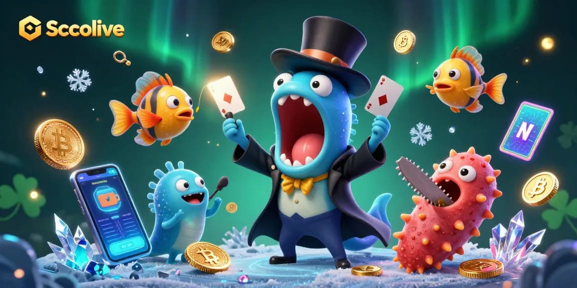Socolive features a magical underwater casino scene with crypto elements and oceanic characters.