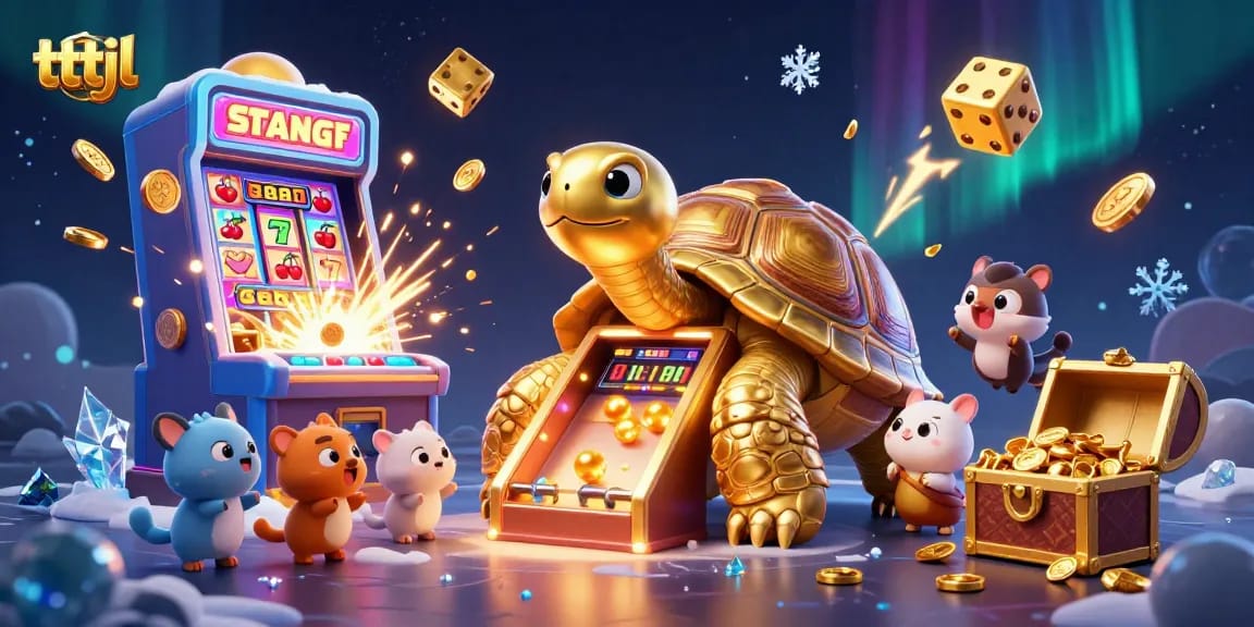 Experience thrilling wins at tttjl with an exciting golden tortoise and vibrant casino gameplay.