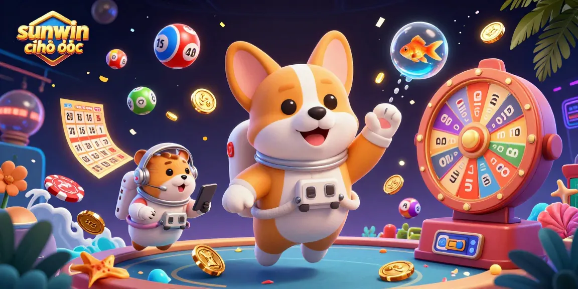Experience the exciting world of sunwin chính thức with vibrant gaming elements and animated characters in a casino setting.