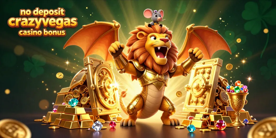 Engage with the thrilling no deposit crazyvegas casino bonus in this vibrant scene filled with treasures.
